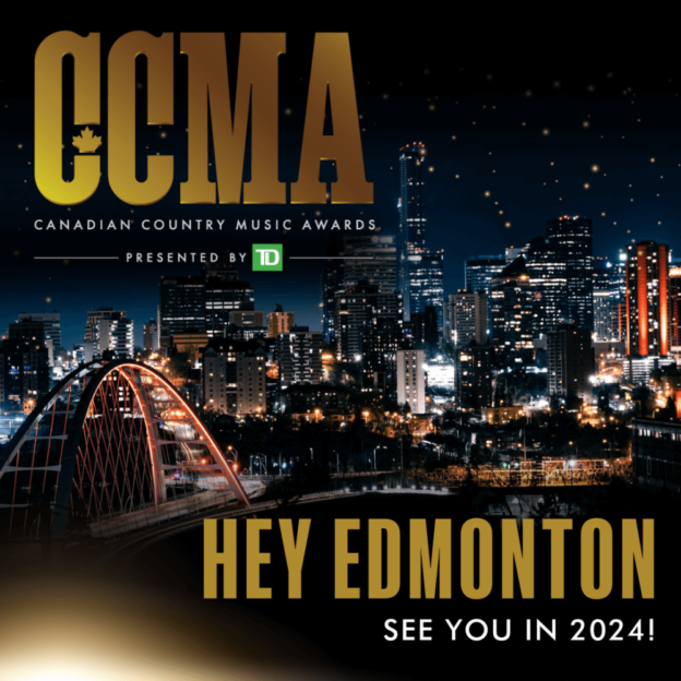 Announcement! The CCMA Awards presented by TD returns to Edmonton!